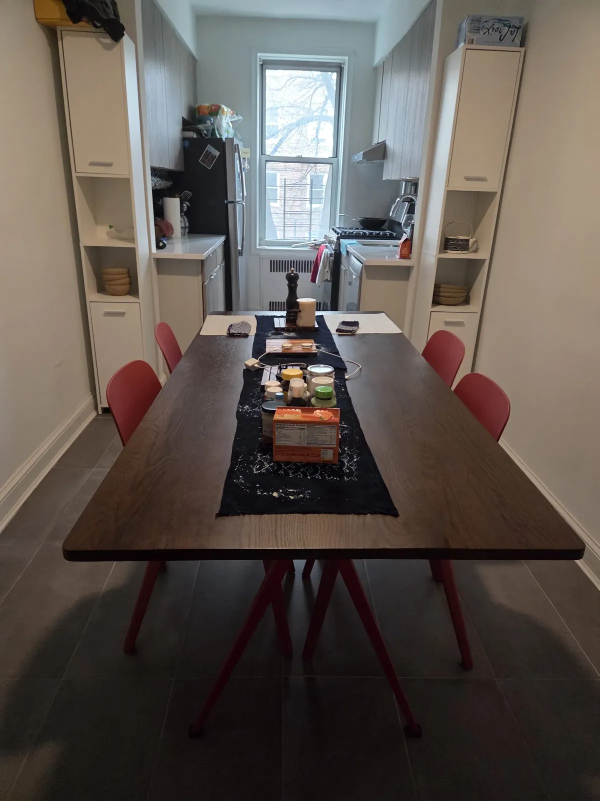 Dining area after cleaning