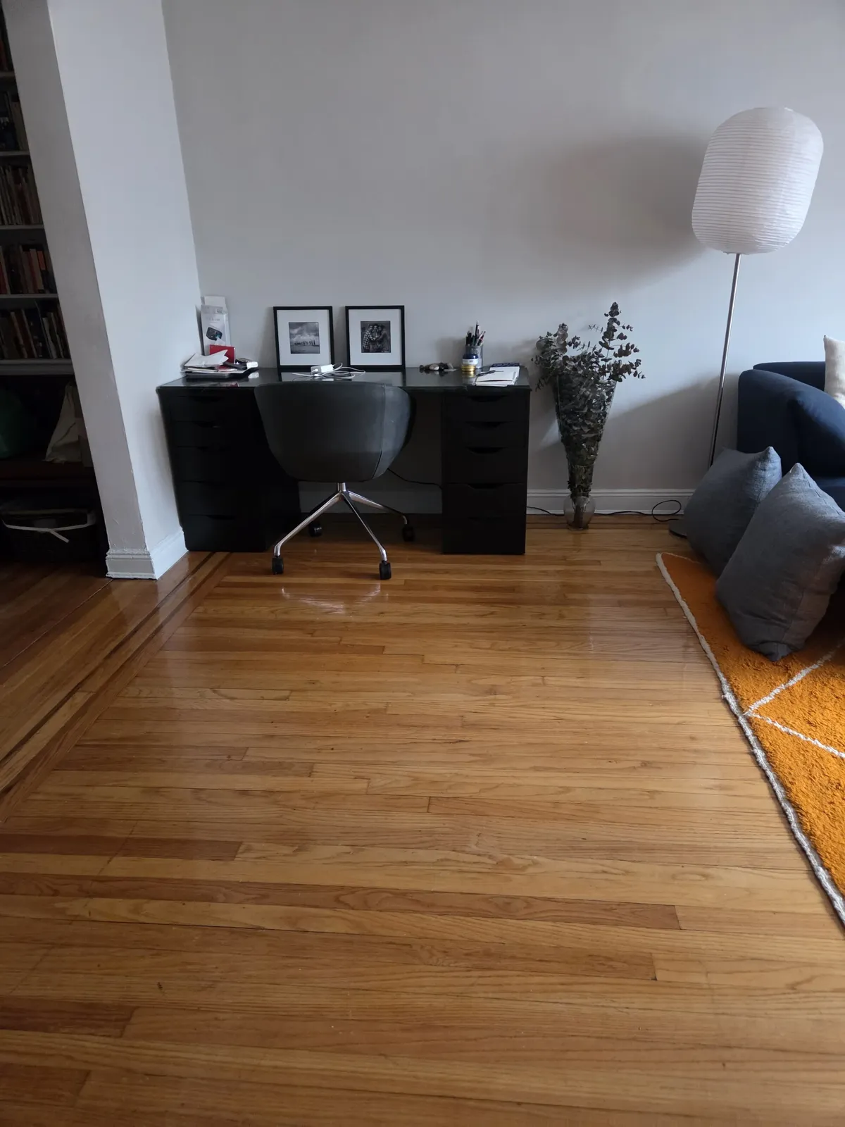 Home office after cleaning